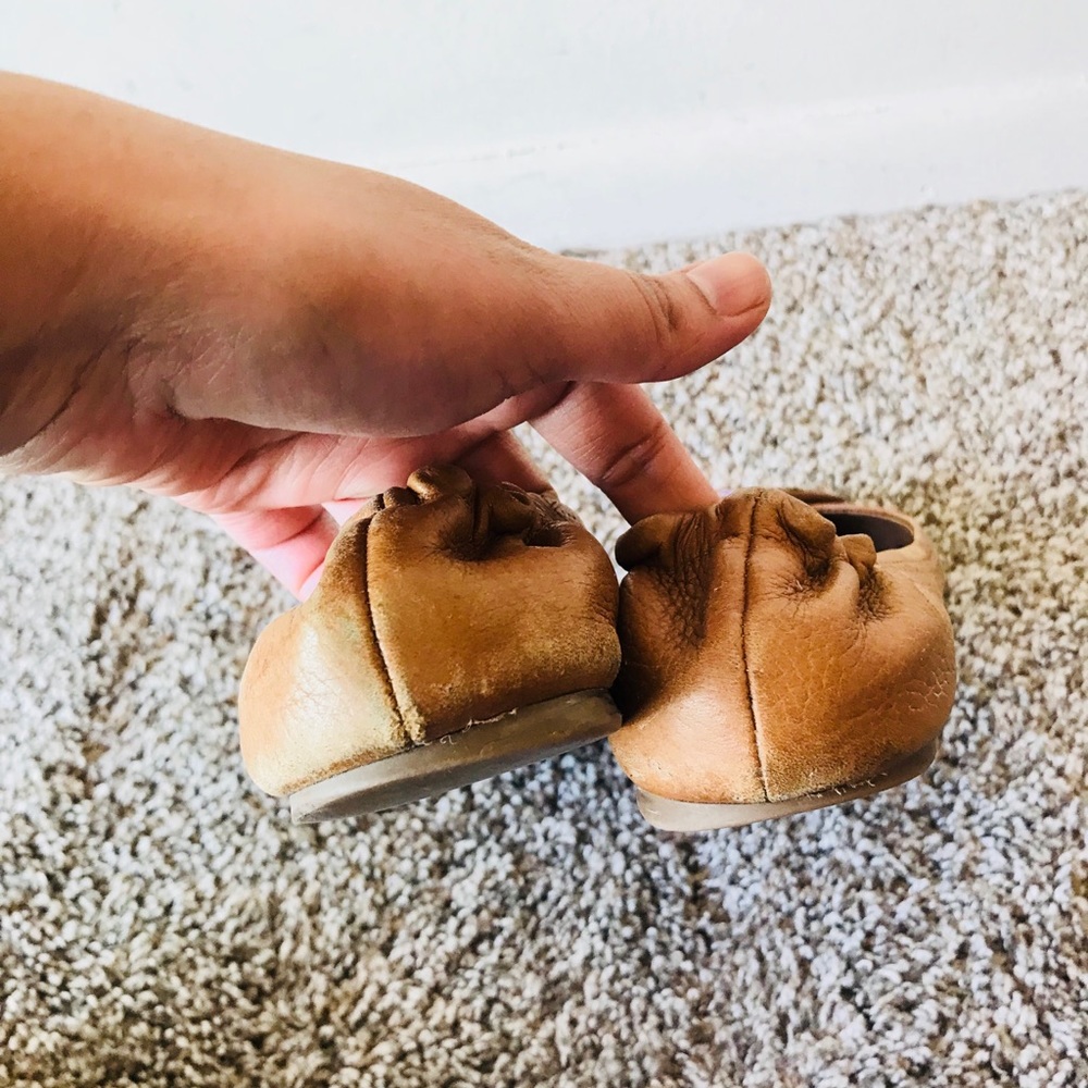 Tory Burch Reva brown leather ballet flats 8.5 - Picture 5 of 8